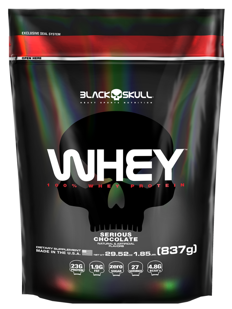 100% Whey Protein Chocolate 837g - Black Skull