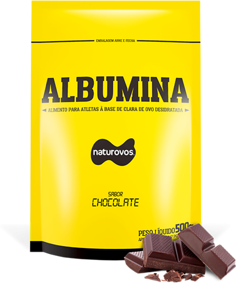 Albumina Sabor Chocolate 500g Naturovos