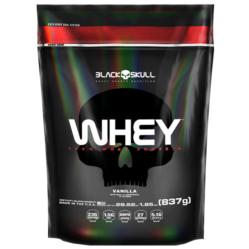 100% Whey Protein Vanilla 837g - Black Skull