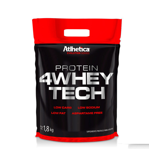 4whey Tech Sc 1,8kg Morango Atlhetica