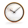 Relógio Pattern de Parede em Alumínio com Fundo Branco
